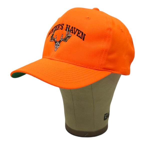Hunters Haven Blaze Orange Snapback Cap Trucker Baseball Hunting Embroidered Hat - Picture 2 of 14